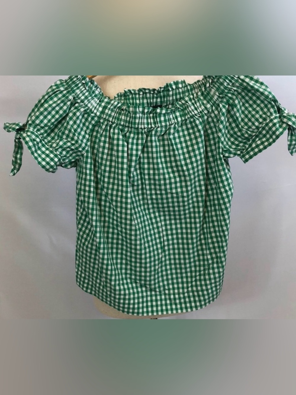 NWOT J. Crew Gingham Top - 00P